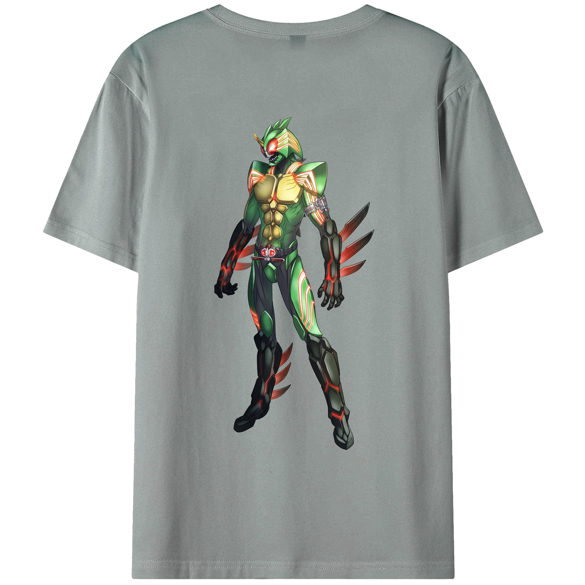 （画像用） ウルトラマン Ultraman 綿100％ メンズ半袖Tシャツ（バックプリント） 通気性